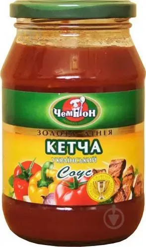 Соус Кетча 470г скляна банка ТМ Чемпіон