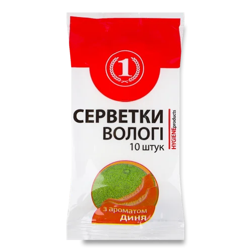 Вологі Серветки Диня ТМ 1, 10 шт