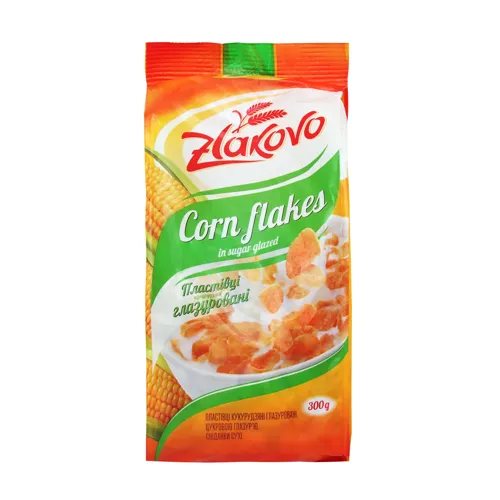 Пластівці кукурудзяні глазуровані цукровою глазур'ю Zlakovo м/у 300г