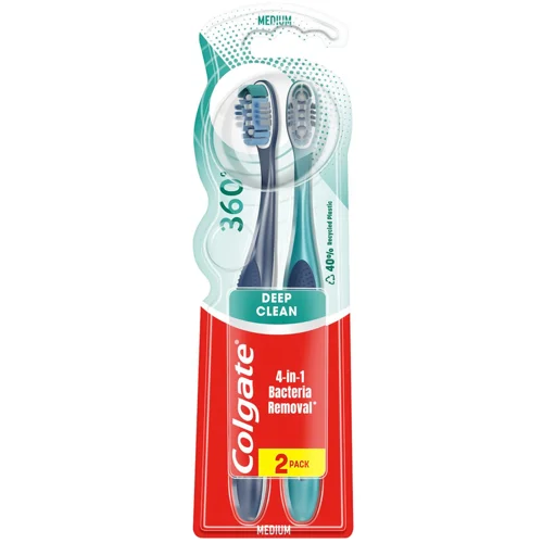 Зубна щітка Colgate 360 Суперчистота 2шт