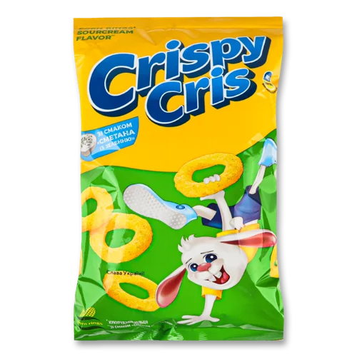 Кільця Кукурудзяні Сметана Із Зеленню, в/ґ, 55г