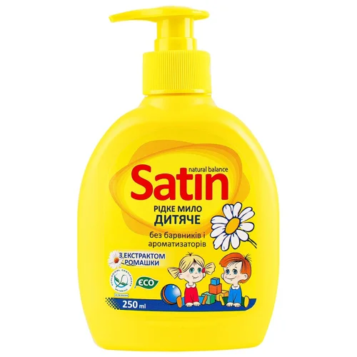 Гель-мило рідке Satin Natural Balance дитяче з екстрактом ромашки 250мл