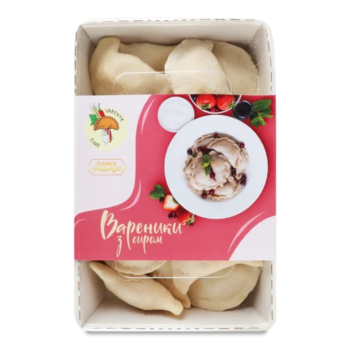 Вареники З Сиром Заморожені Varenyk Time, к/у, 450г