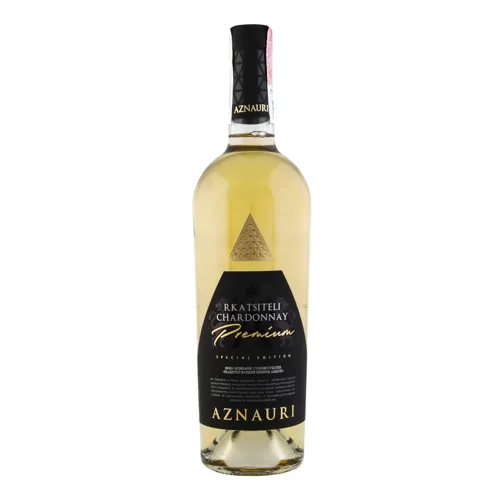 Вино 0.75л 9.5-14% біле сухе Rkatsiteli Chardonnay Premium Aznauri пл