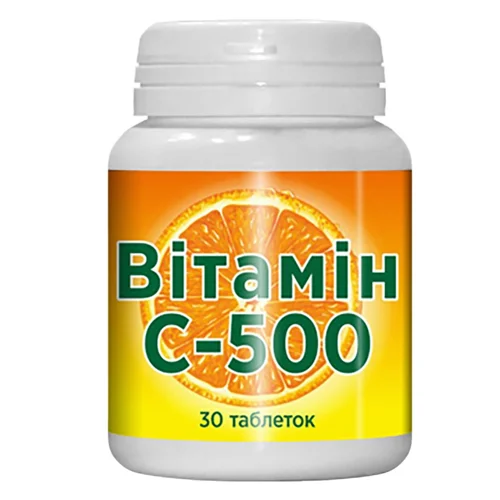 Вітамін С-500 30 таблеток 0,5г