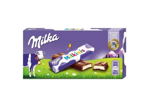 Шоколад молочний Milka з начинкою з молочного крему, 87,5г