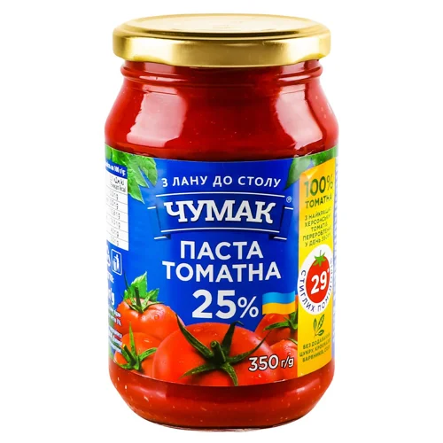 Паста томатна Чумак 25% 350г