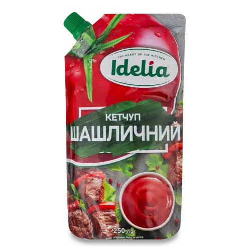 Кетчуп Шашличний Idelia, В/ґ, 250г