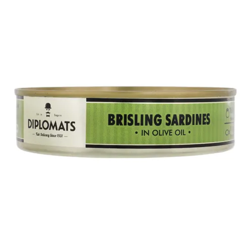 Сардини підкопчені в оливковій олії Diplomats з/б 160г