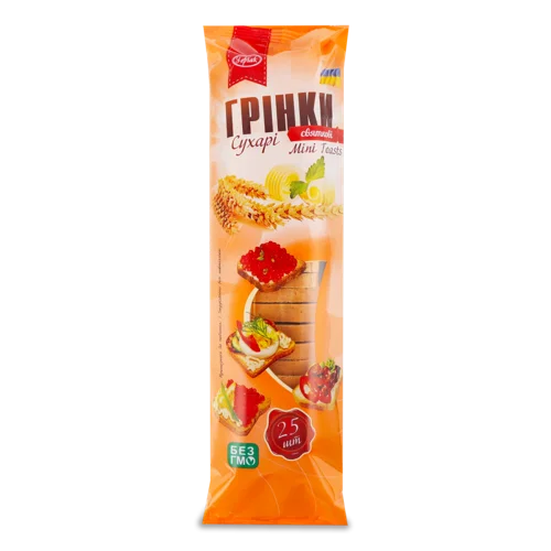 Грінки Міні Святкові, Вищого Ґатунку, Упаковка 140г