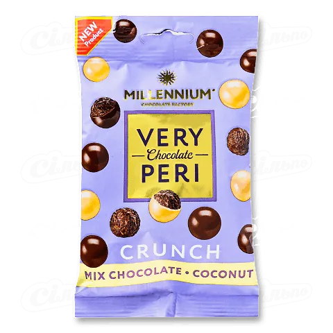 Драже Millennium Very Peri Crunch у шоколаді з кокосом, 80г
