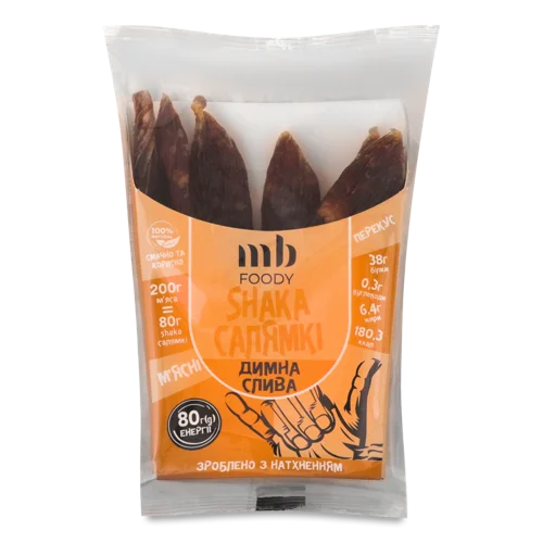 Сиров'ялені Салямки Димна Слива Shaka, м/у 80г