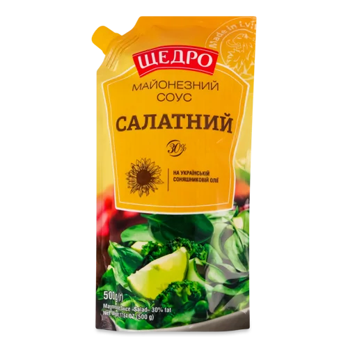 Соус Майонезний 30% Салатний В/ґ, 500г