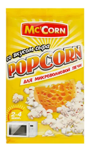Попкорн зі смаком сиру для НВЧ Mc'Corn 90г