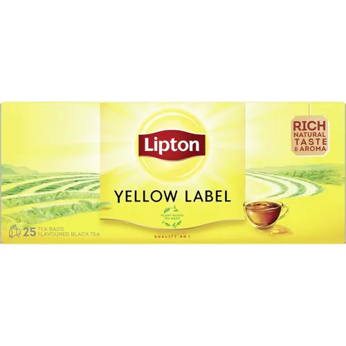 Чай Lipton Yellow Label чорний 25 х 2г