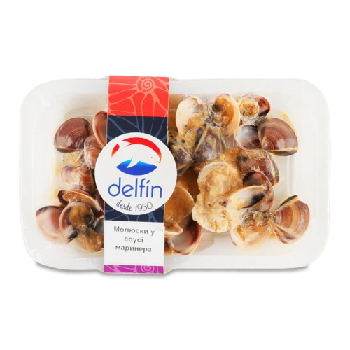 Молюски Заморожені У Соусі Маринера Delfin Картонна Упаковка 250г