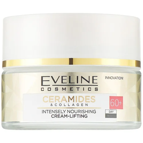 Крем-ліфтинг Eveline Ceramides & Collagen 60+ інтенсивно живильний 50мл