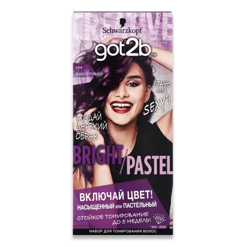 Фарба Для Волосся Тонуюча №094 Фіолетовий Панк Bright Pastel, 1шт
