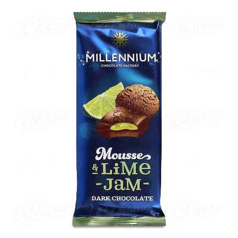 Шоколад чорний Millennium мус та лайм, 135г
