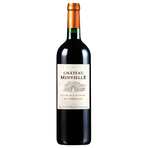 Вино Chateau Minvielle Cuvee du Capitaine Bordeaux червоне сухе 0,75л 12,5%