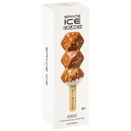 Морозиво Space Ice Crunch Кокос у молочному шоколаді 45г