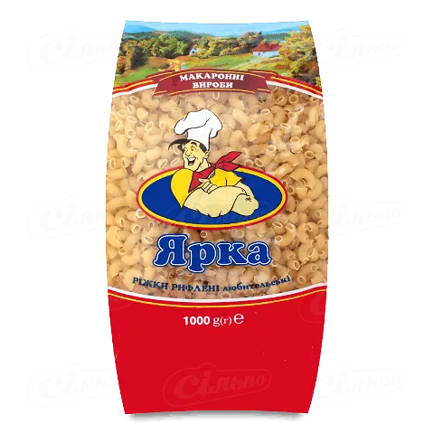 Вироби макаронні Ярка Рожки Вищого ґатунку, 1кг