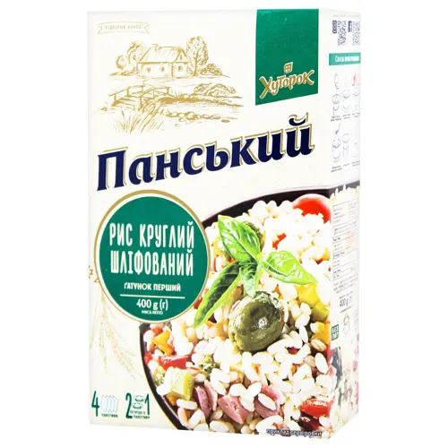 Рис Хуторок Панський круглозернистий 400г
