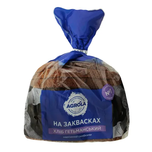 Хліб в нарізці на заквасках Гетьманський Agrola 400г