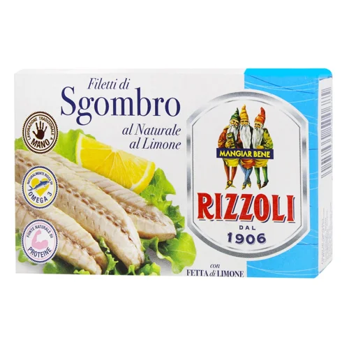 Скумбрія Rizzoli в розсолі з лимоном 125г