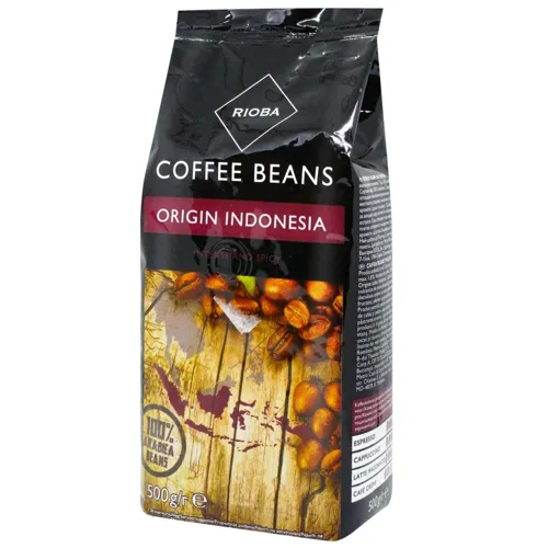 Кава Rioba індонезійська натуральна в зернах 500г