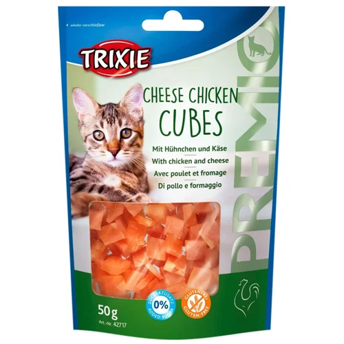 Ласощі для котів Trixie Premio Cheese Chicken Cubes з куркою та сиром 50г