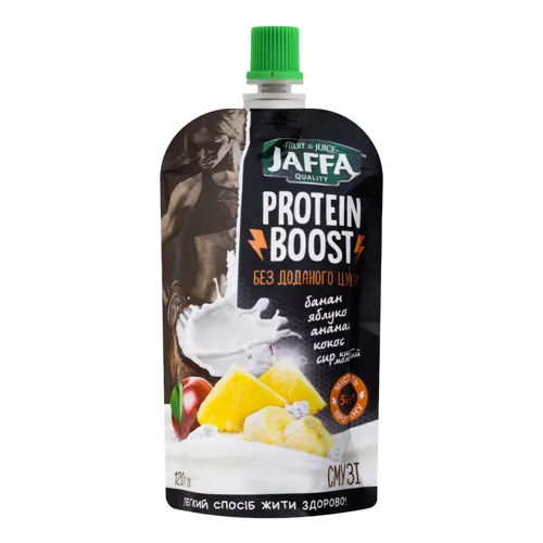 Смузі фруктовий з сиром кисломолочним та сироватковим протеїном Protein Boost Jaffa д/п 120г