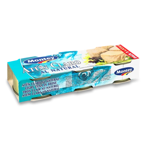 Тунець Жовтий Шмат Натуральний, З/Б, 3 Х 80 Г