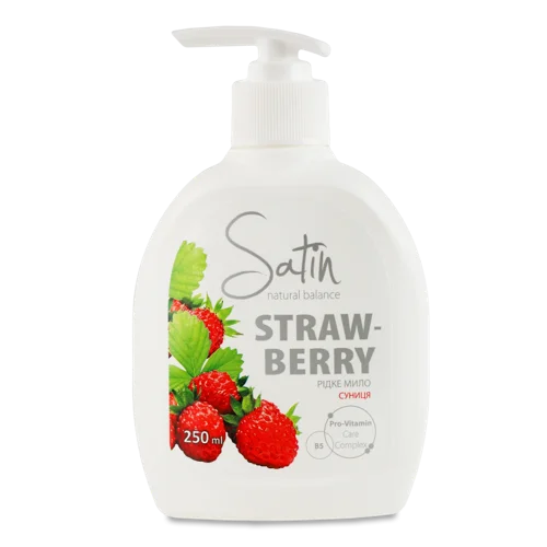 Рідке Мило Суниця Satin Natural Balance, Натуральна Оболонка, 250мл