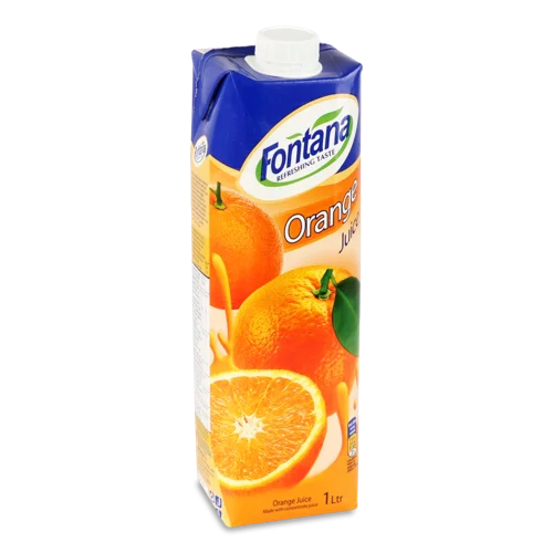 Сік Апельсиновий Fontana Н/О, Тетрапак 1л