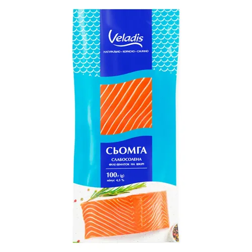 Сьомга філе-шматок сиров'ялене Веладіс 100г