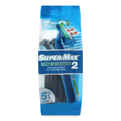 Станок Для Гоління Long Handle Super-max 5шт, В/ґ
