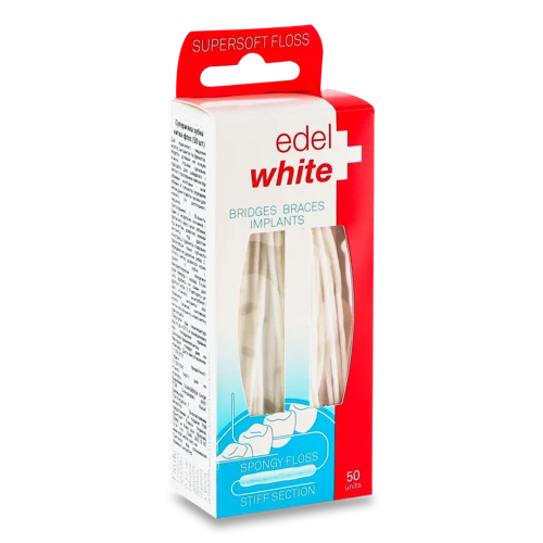 Зубна Нитка-Флос Суперм'яка Edel+White, 50 шт