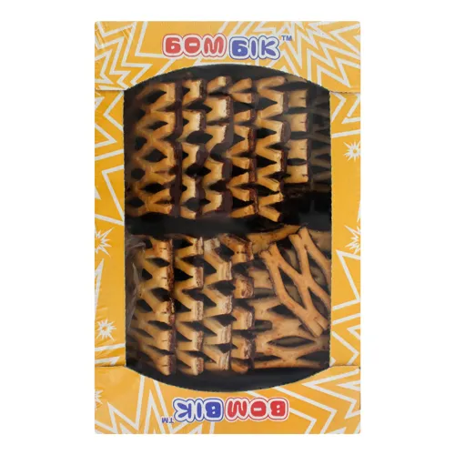 Печиво здобне листкове з чорною глазур'ю Сенсація Бом-Бік 0.35кг