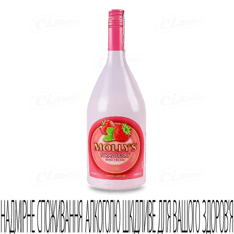 Лікер Molly's Strawberry Irish Cream, 0,75л