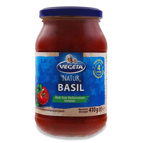 Соус томатний Vegeta Natur з базиліком,410г
