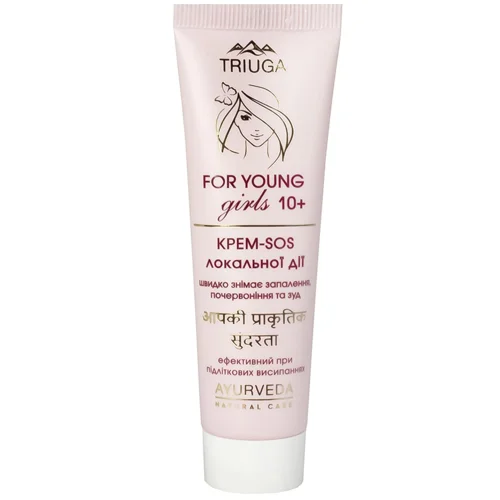 Крем-SOS для обличчя Triuga Ayurveda For Young Girls локальної дії 30мл