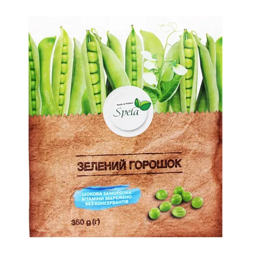 Зелений горошок заморожений Spela м/у 350г