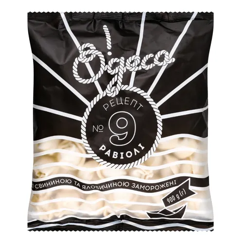 Равіолі зі свининою та яловичиною Рецепт №9 О!деса м/у 900г