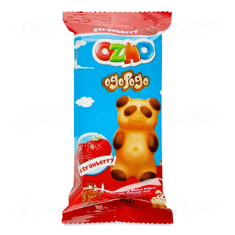 Тістечко Ozmo Ogopogo з полуничним кремом 30г