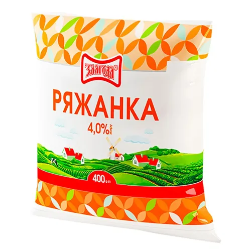 Ряжанка 4% Злагода 400г