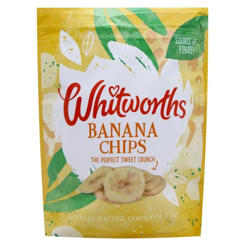 Чіпси бананові Whitworths підсолоджені та запечені 175г