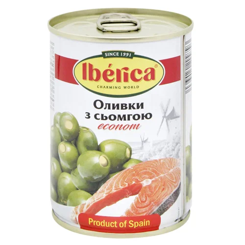 Оливки Iberica з сьомгою 280г