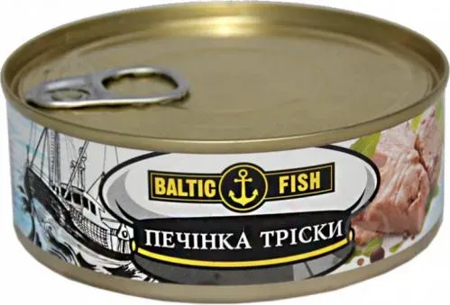 Печінка тріски Baltic Fish натуральна 240г