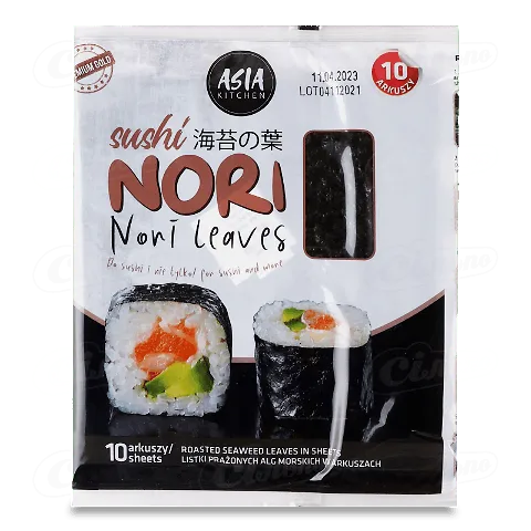 Водорості Asia Kitchen Норі 10 листів, 26г
